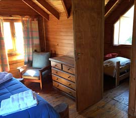 dormitorio cabañas 4 pax